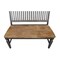 International Concepts Vista Slatback Bench, Hickory/Washed Coal BE45-65 - alternate 6